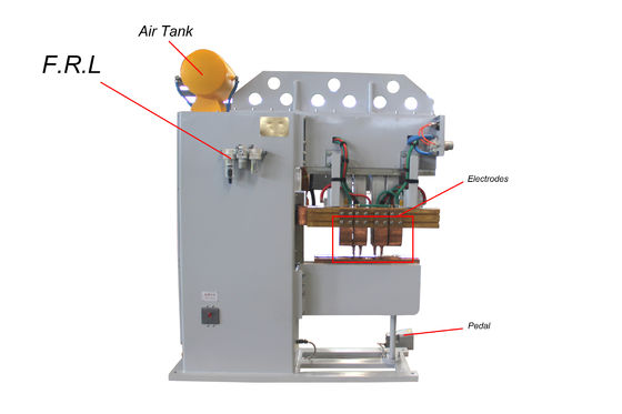 Máy hàn điểm nhiều đầu bằng kim loại 3500N 415V được phê duyệt CE